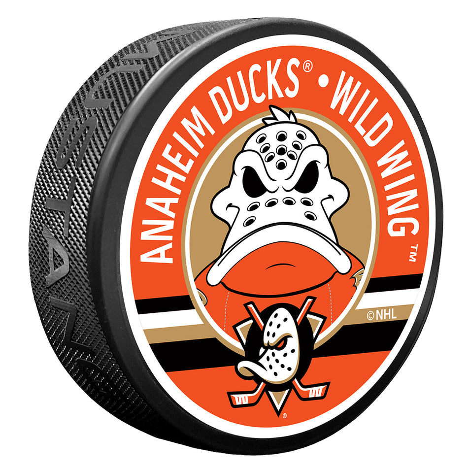 Textured Puck | Anaheim Ducks | Mascot - Wild Wing