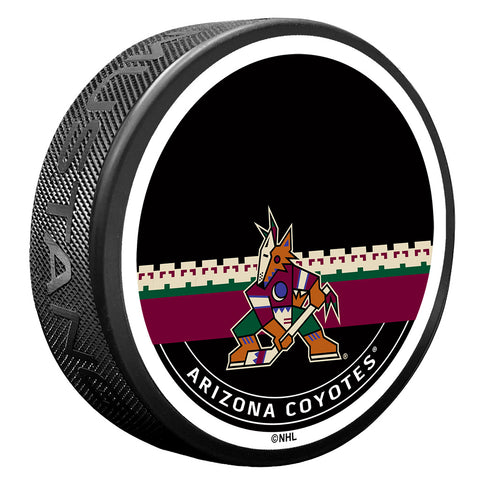 Arizona Coyotes Autograph Puck with Texture