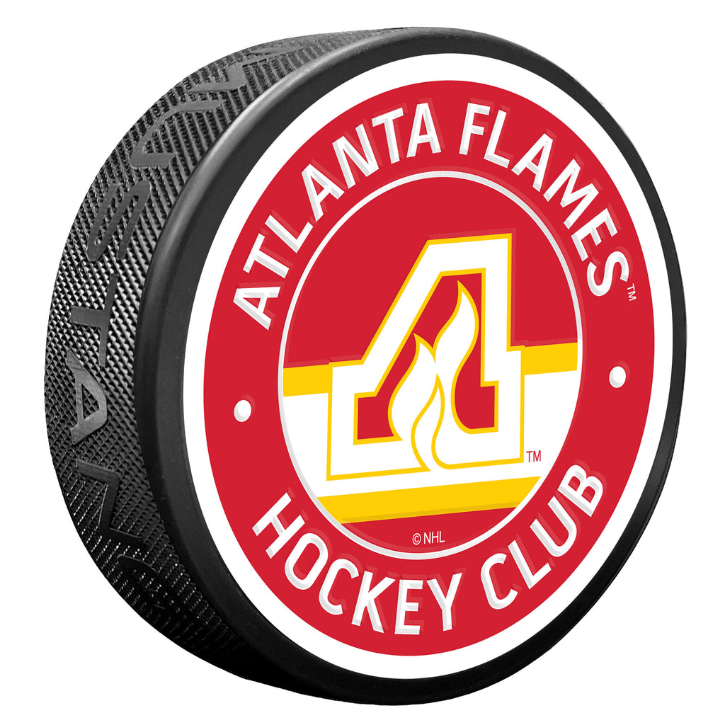 Atlanta Flames Vintage Textured Puck