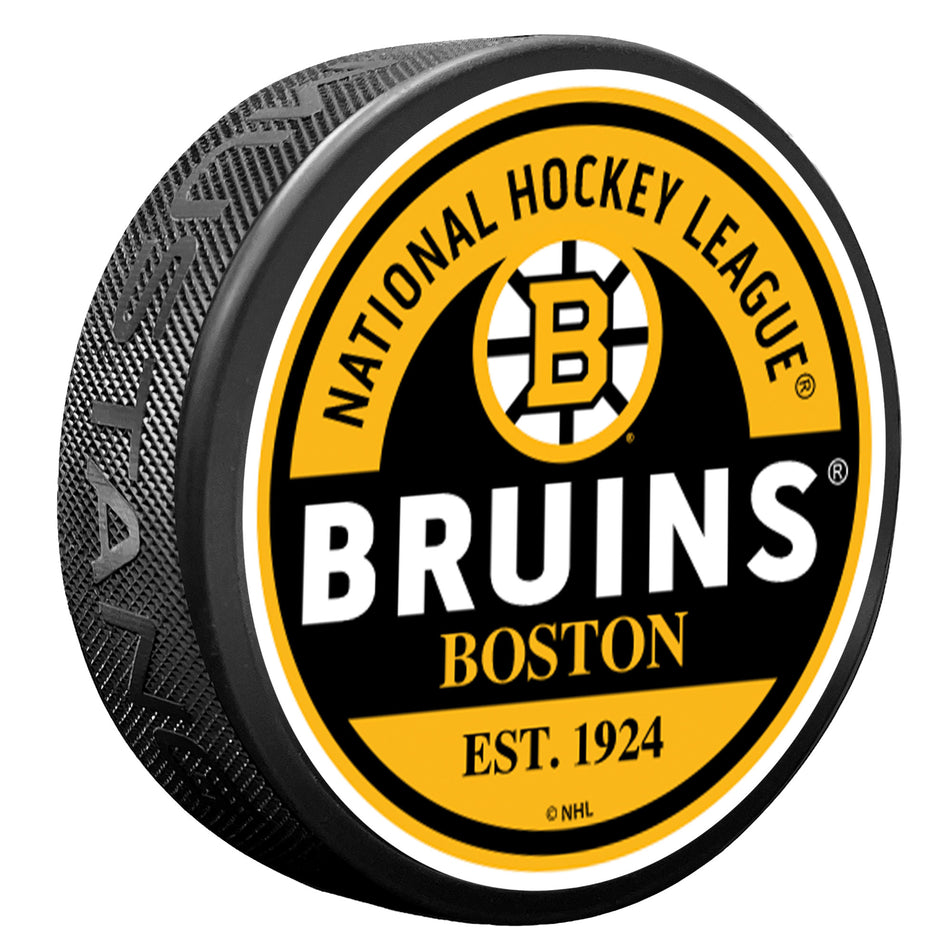 Textured Puck | Boston Bruins | Block