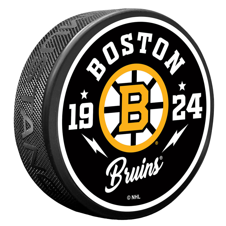 Textured Puck | Boston Bruins | Bolt