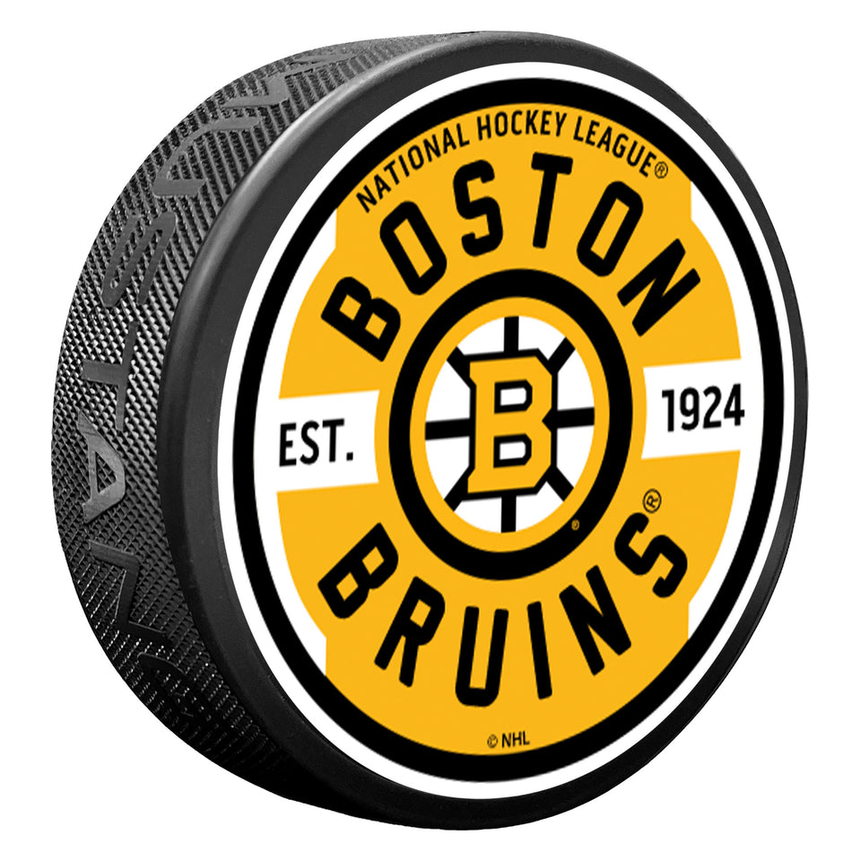 Textured Puck | Boston Bruins | Gear