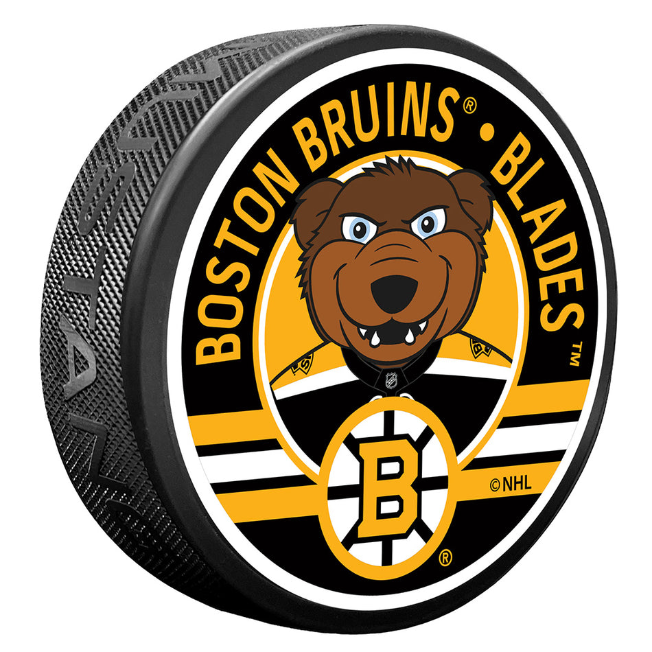 Textured Puck | Boston Bruins | Mascot - Blades
