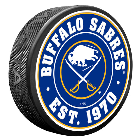 Buffalo Sabres Established Textured Puck