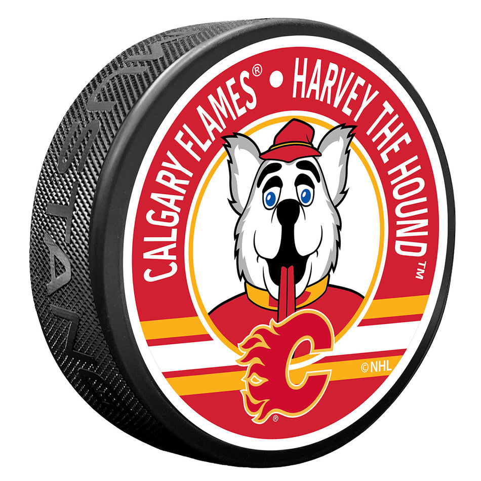 Textured Puck | Calgary Flames | Mascot - Harvey