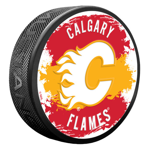 Calgary Flames Puck - Splash