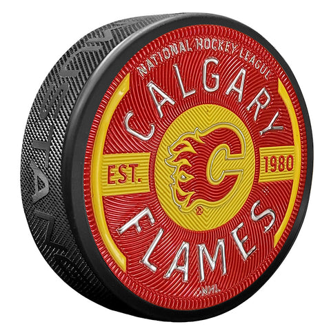 Calgary Flames Gear Puck Design Trimflexx