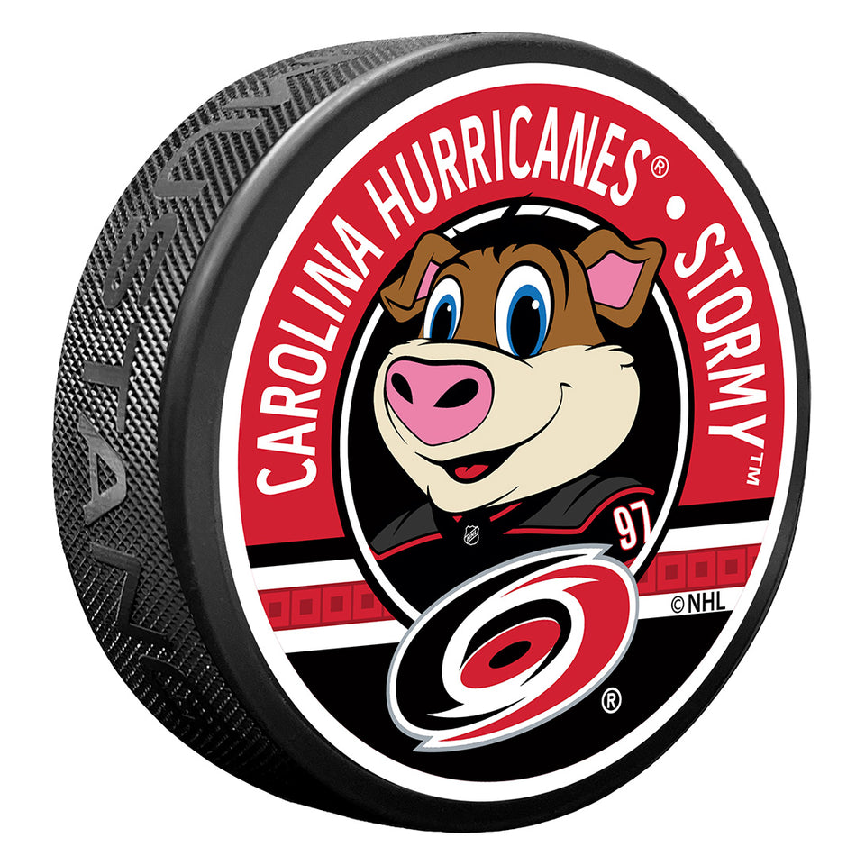 Textured Puck | Carolina Hurricanes | Mascot - Stormy