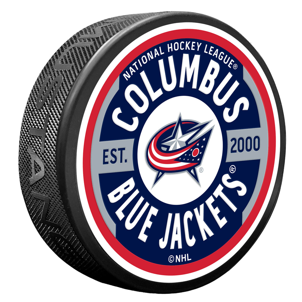 Columbus Blue Jackets Gear Textured Puck