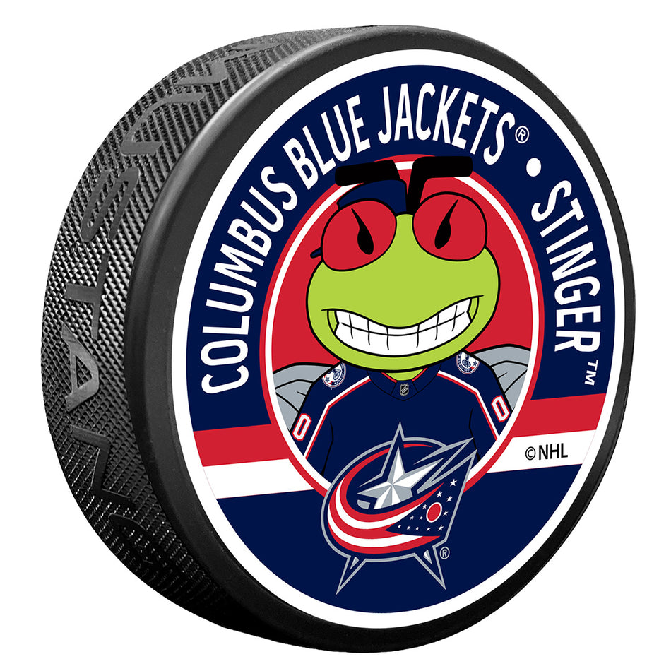 Textured Puck | Columbus Blue Jackets | Mascot - Stinger