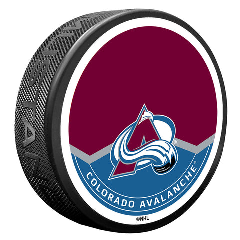 Colorado Avalanche Autograph Puck with Texture