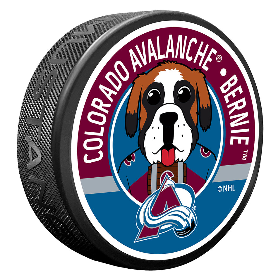 Textured Puck | Colorado Avalanche | Mascot - Bernie