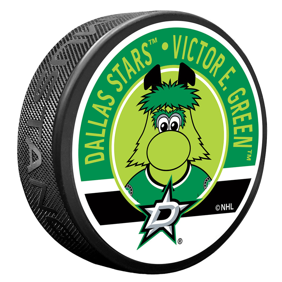 Textured Puck | Dallas Stars | Mascot - Victor E. Green