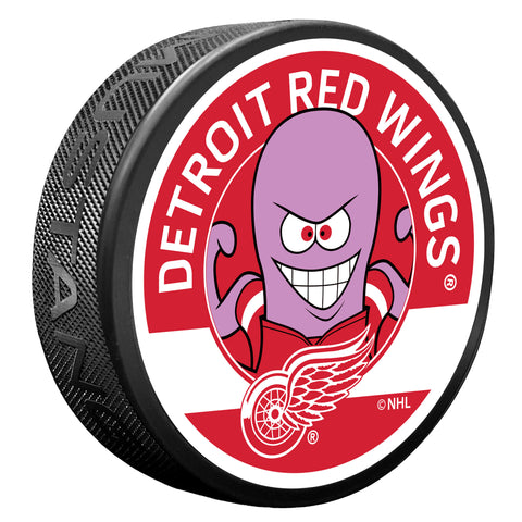 Detroit Red Wings Al The Octopus Mascot Textured Puck