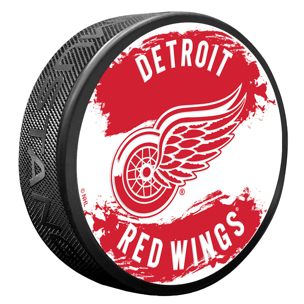 Detroit Red Wings Puck - Splash