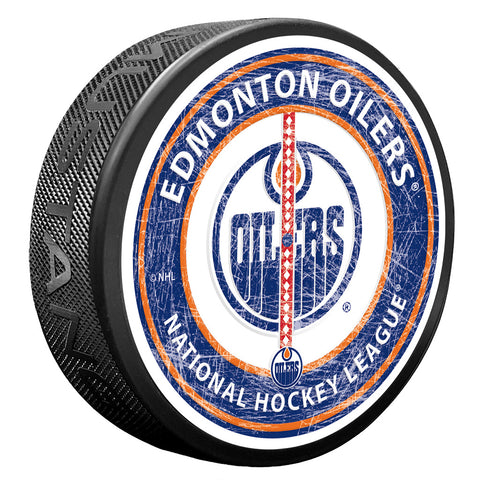 Edmonton Oilers Center Ice Puck