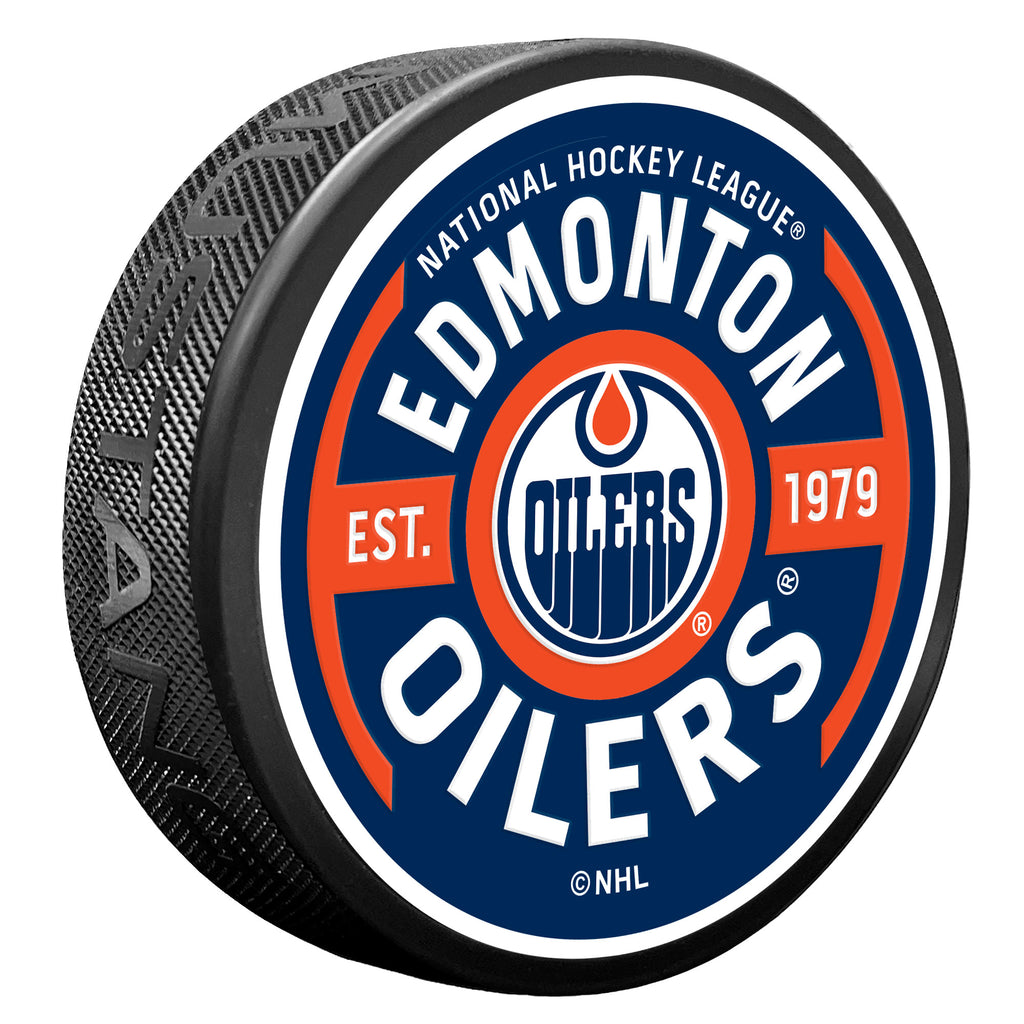 Edmonton Oilers Gear Textured Puck