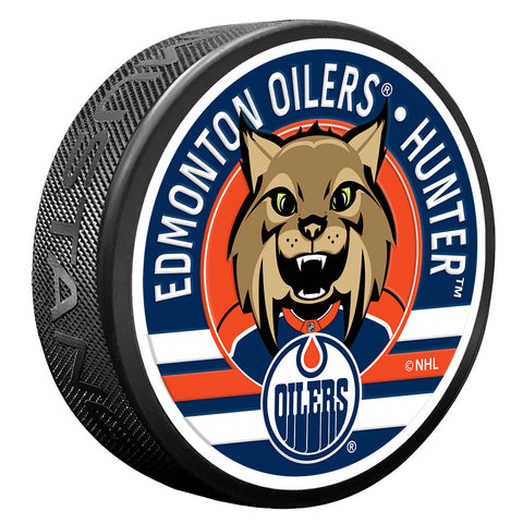 Edmonton Oilers Hunter Mascot Textured Puck