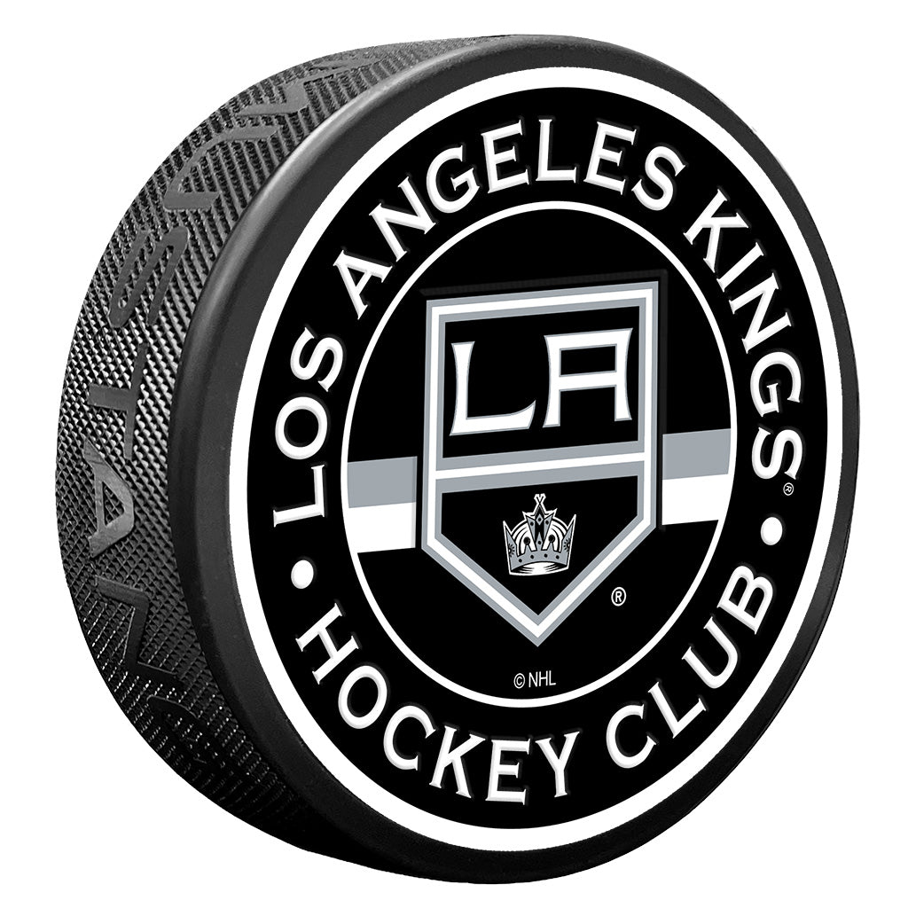 Los Angeles Kings Striped Textured  Puck