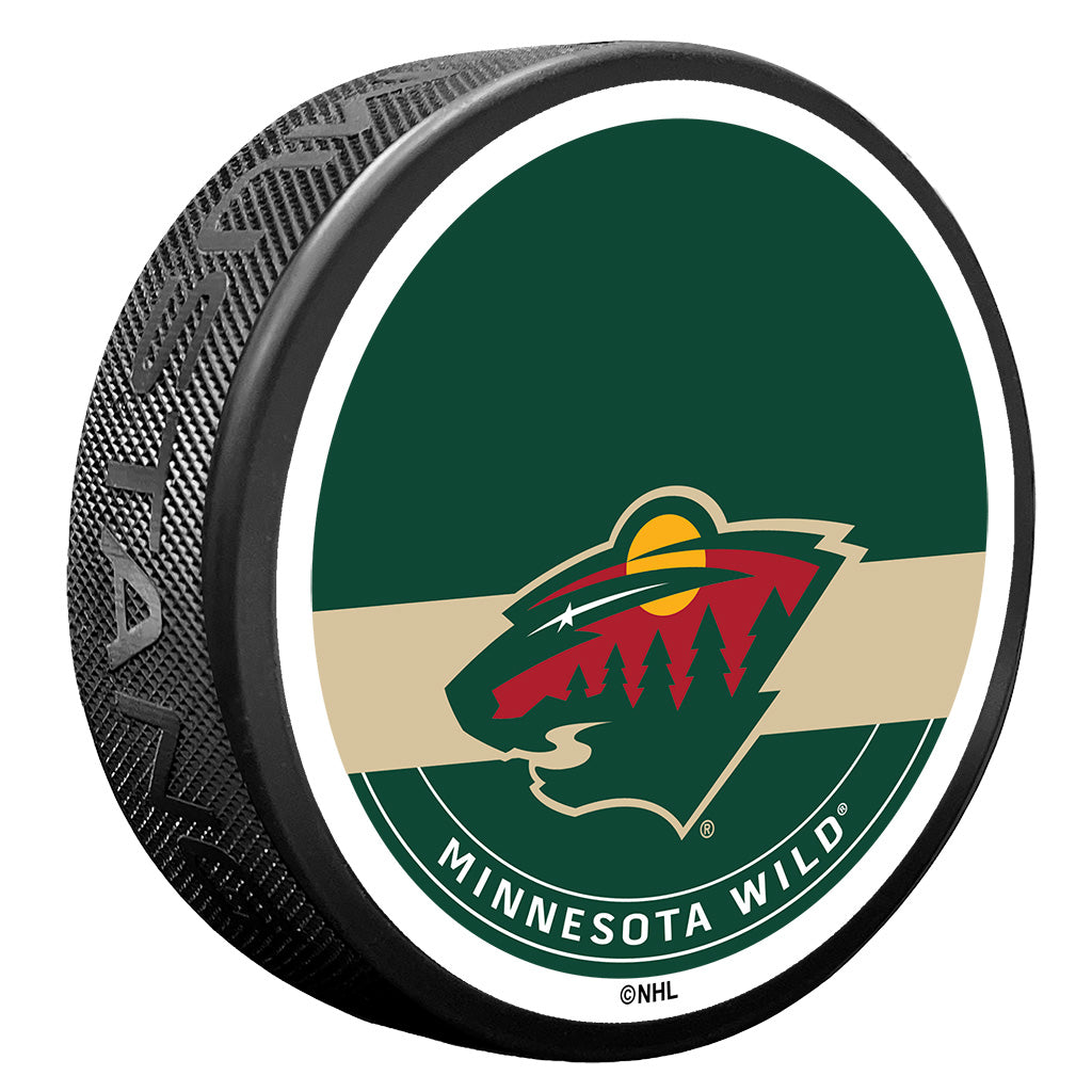 Minnesota Wild Autograph Puck with Texture