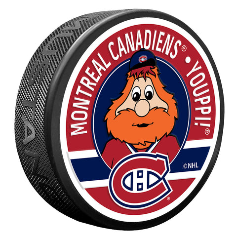 Montreal Canadiens Youppi Mascot Textured Puck