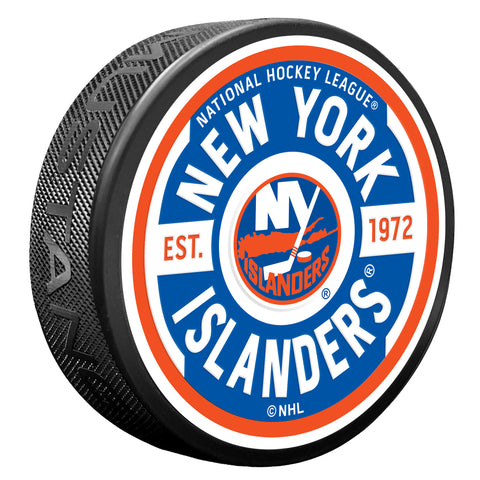 New York Islanders Gear Textured Puck