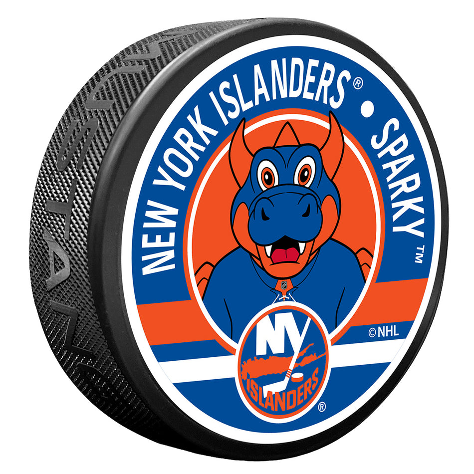 Textured Puck | New York Islanders | Mascot - Sparky