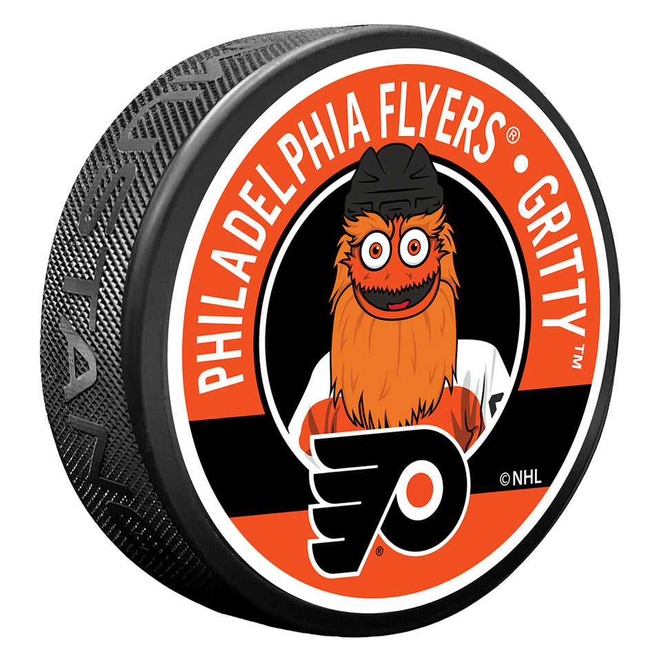 Textured Puck | Philadelphia Flyers | Mascot - Gritty