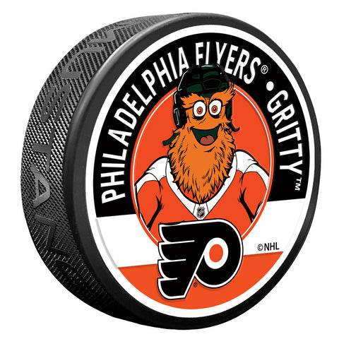 Philadelphia Flyers Gritty Mascot Textured Puck