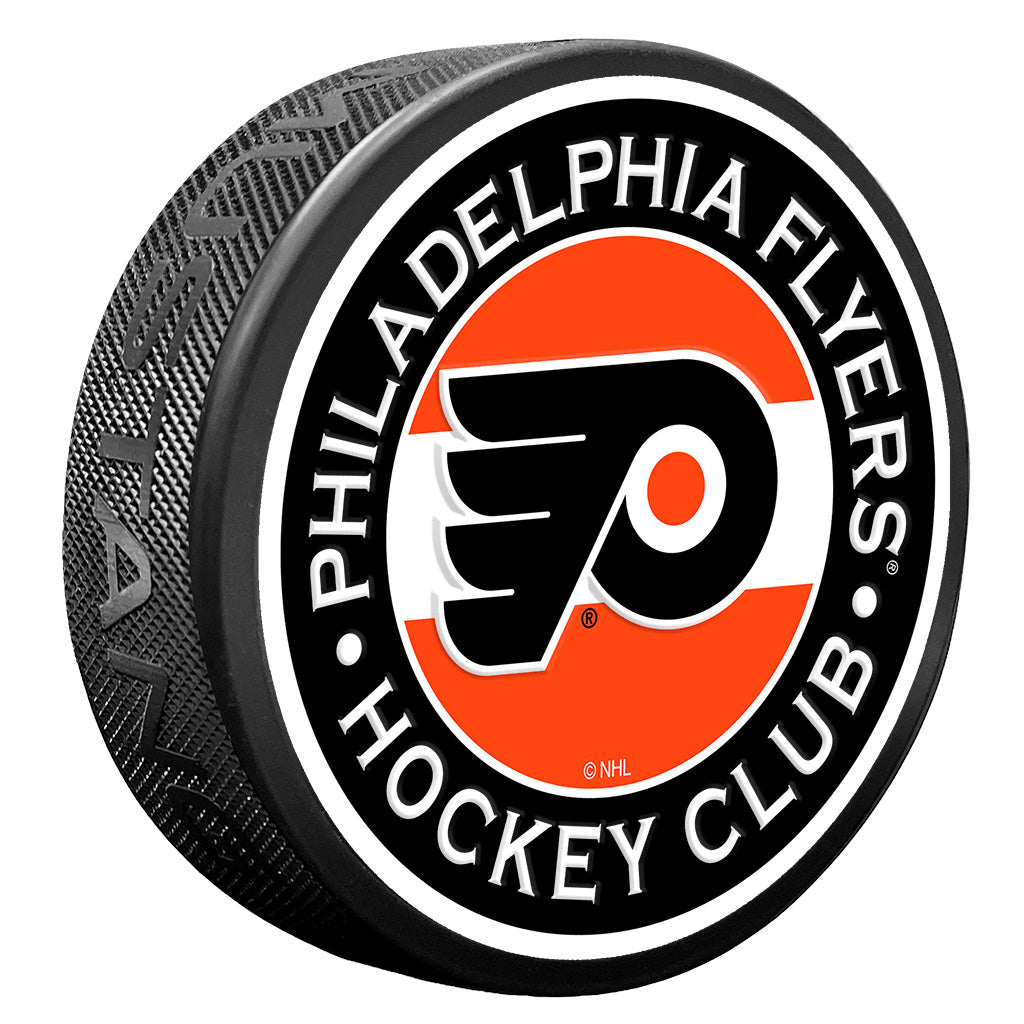 Philadelphia Flyers Striped Textured Puck
