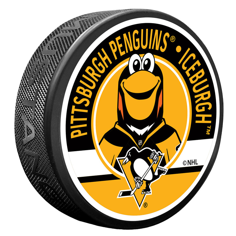 Textured Puck | Pittsburgh Penguins | Mascot - Iceburgh