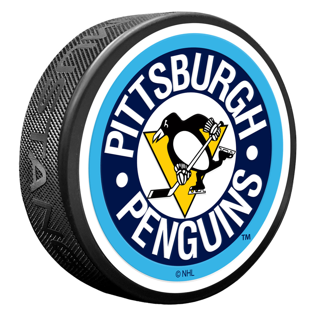 Pittsburgh Penguins Vintage Textured Puck