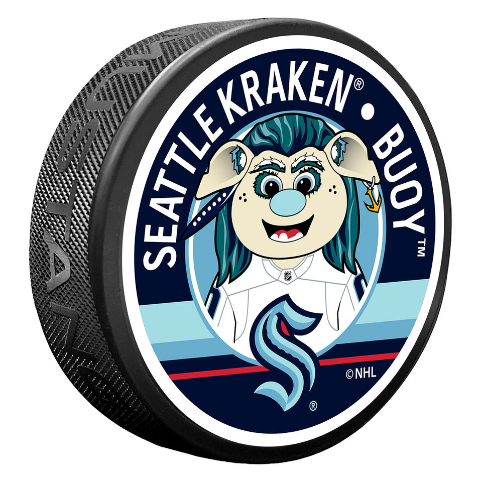 Textured Puck | Seattle Kraken | Mascot - Buoy