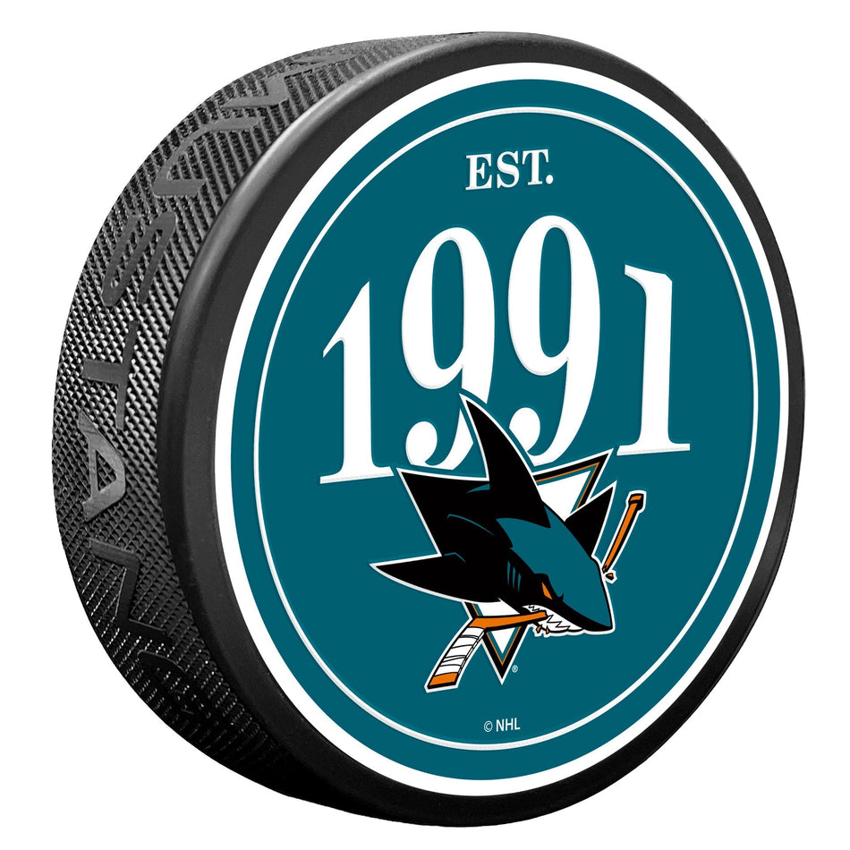 San Jose Sharks Puck - Founding Year