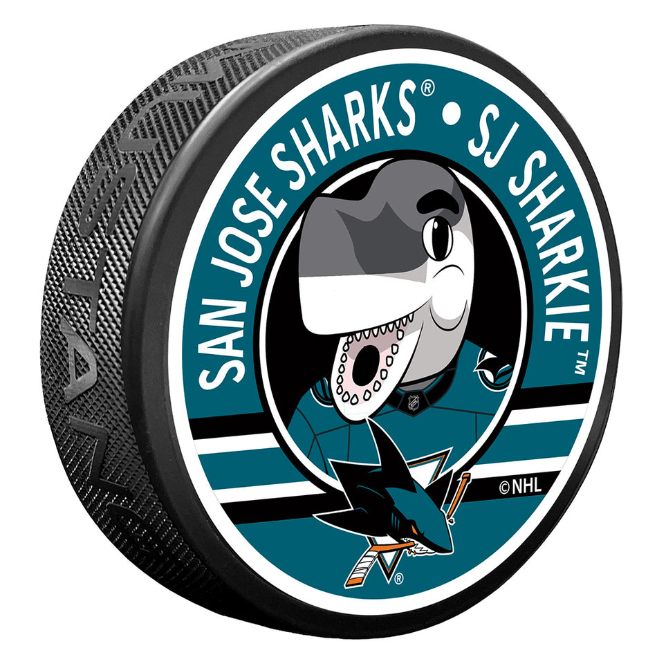 Textured Puck | San Jose Sharks | Mascot - SJ Sharkie