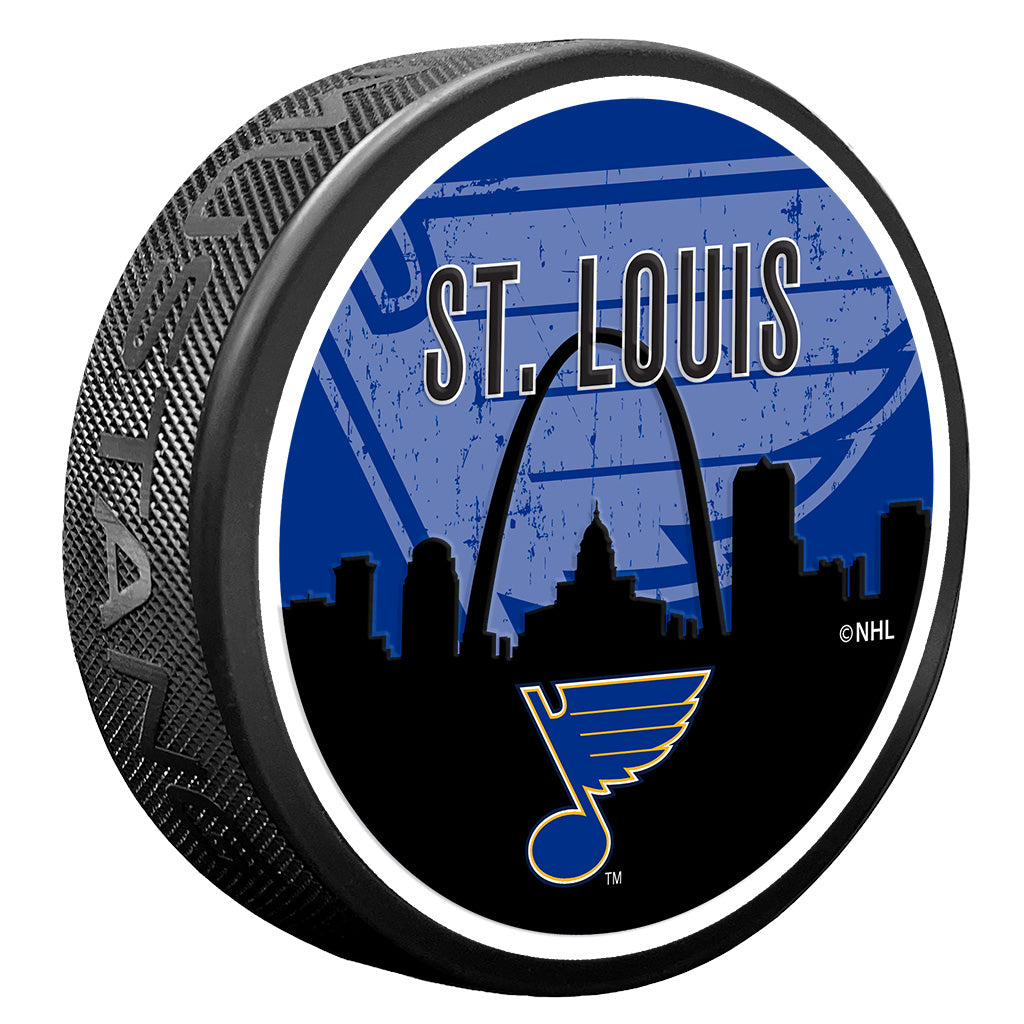 St. Louis Blues Skyline Puck