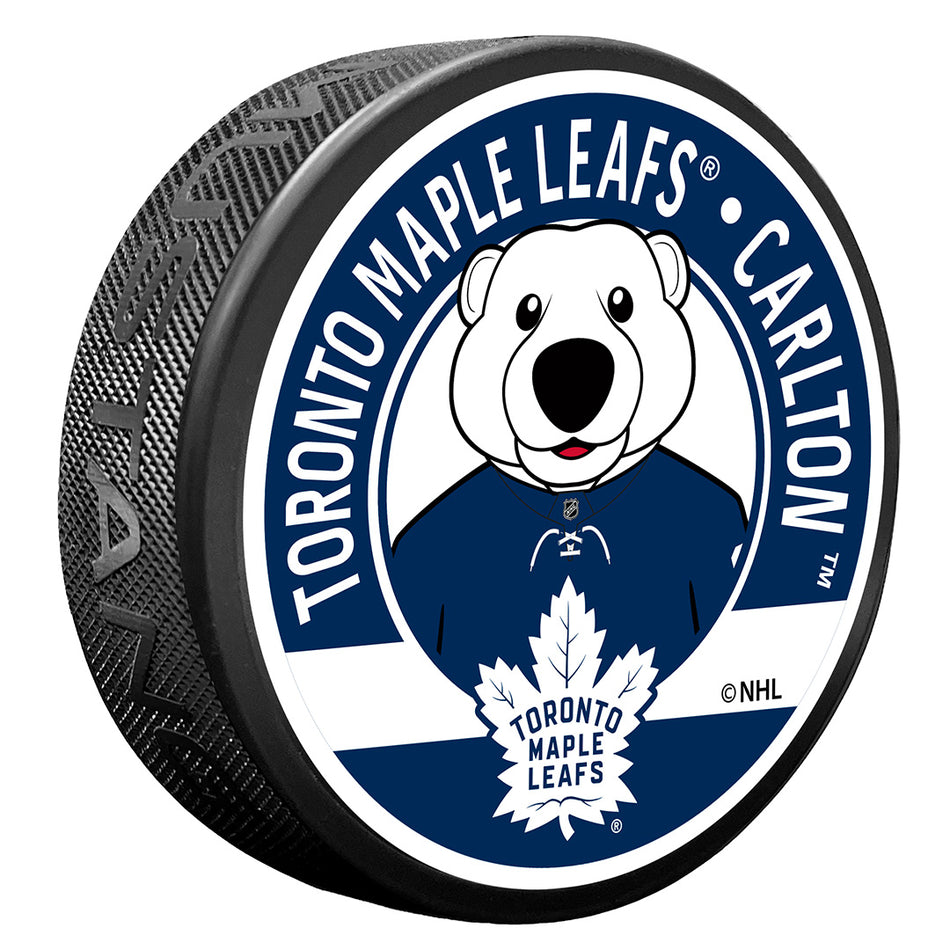 Textured Puck | Toronto Maple Leafs | Mascot - Carlton