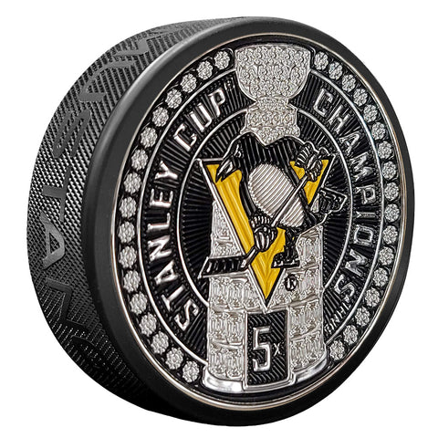 Pittsburgh Penguins Stanley Cup Dynasty Puck Design Trimflexx
