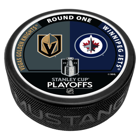 Vegas Golden Knights / Winnipeg Jets Match Up Puck - NHL 2023 Playoffs