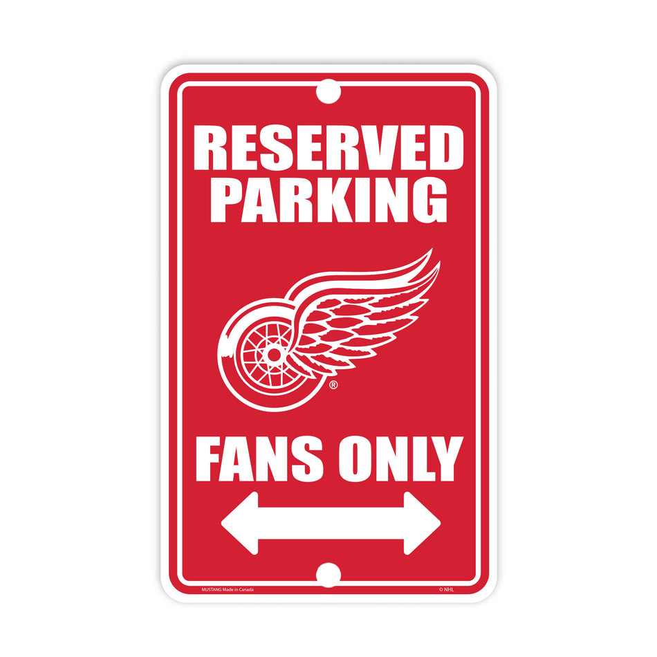 5" x 8" Sign | Detroit Red Wings | Fans Only