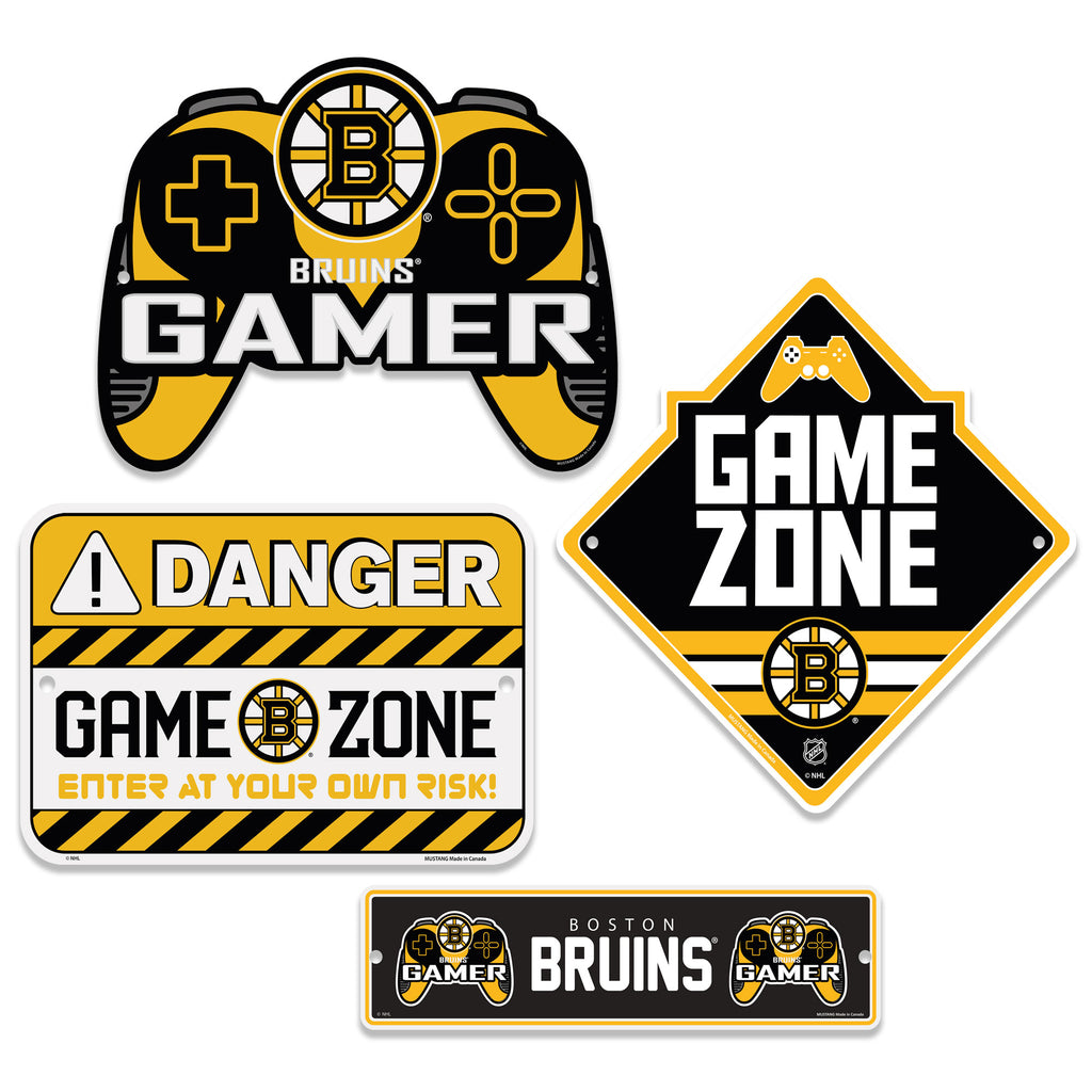 Boston Bruins Gaming Sign Set