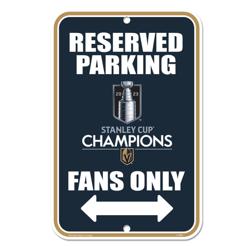 Vegas Golden Knights Stanley Cup Champions Parking Sign - 10