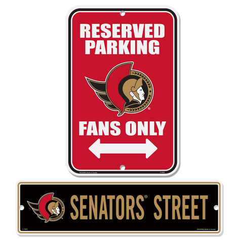 Ottawa Senators Signs - 2 Pack Parking & Street Set