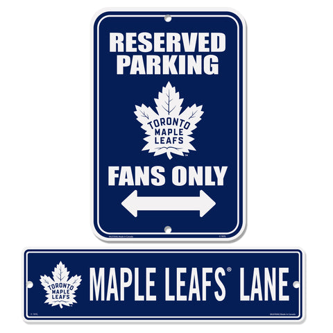 Toronto Maple Leafs Signs - 2 Pack Parking & Street Set