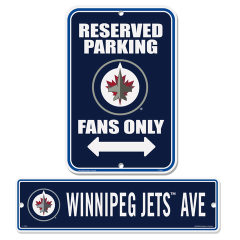 Winnipeg Jets Signs - 2 Pack Parking & Street Set