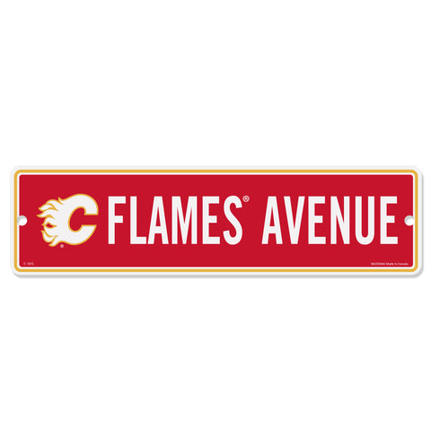 Calgary Flames 4x15 Street Sign