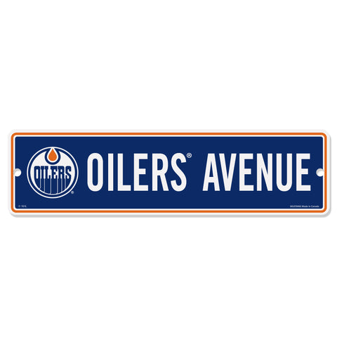 Edmonton Oilers 4x15 Street Sign