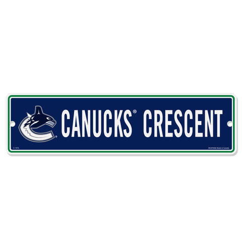 Vancouver Canucks 4x15 Street Sign