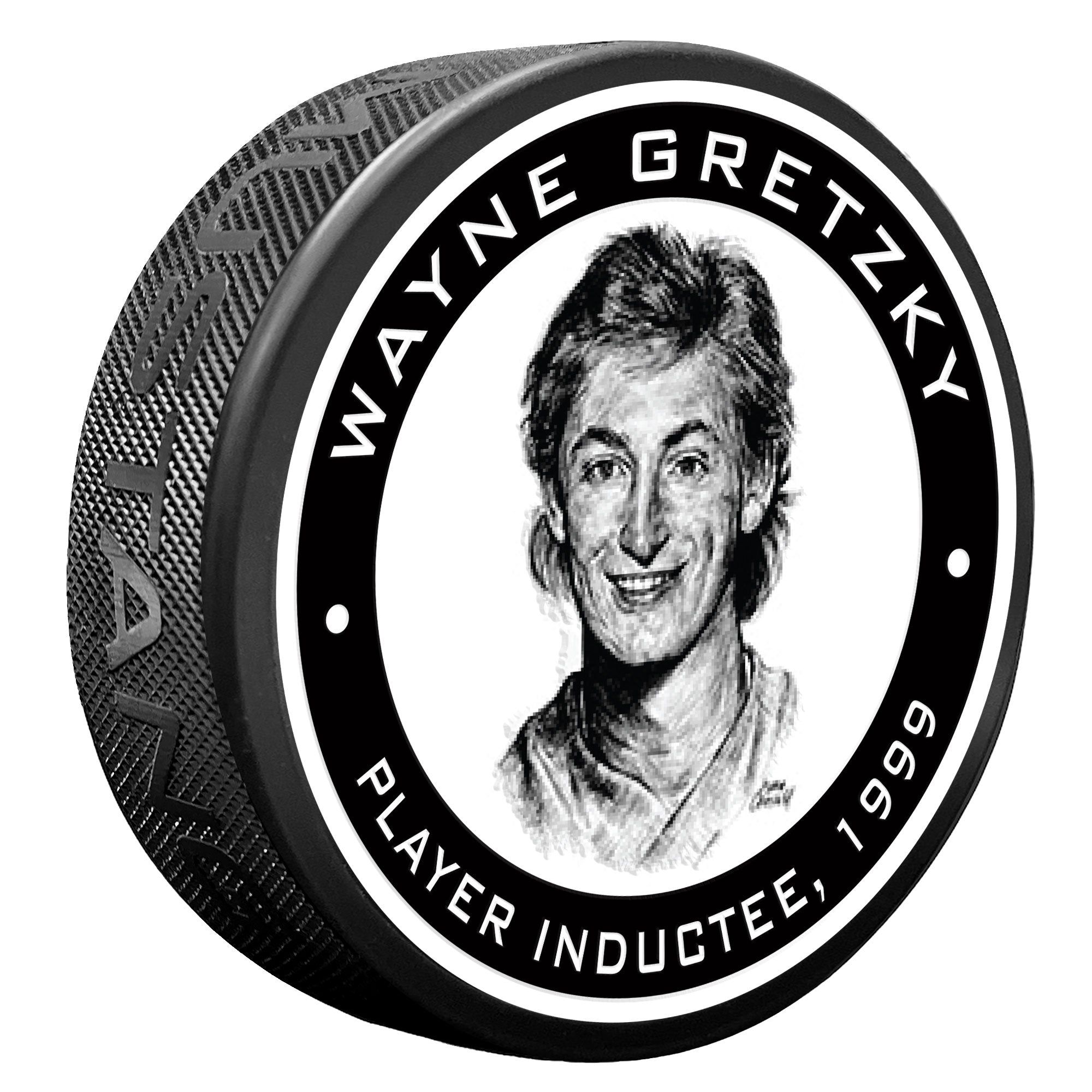 Puck Legend Textured Puck | Legends | Wayne Gretzky 1999 – Mustang Wholesale
