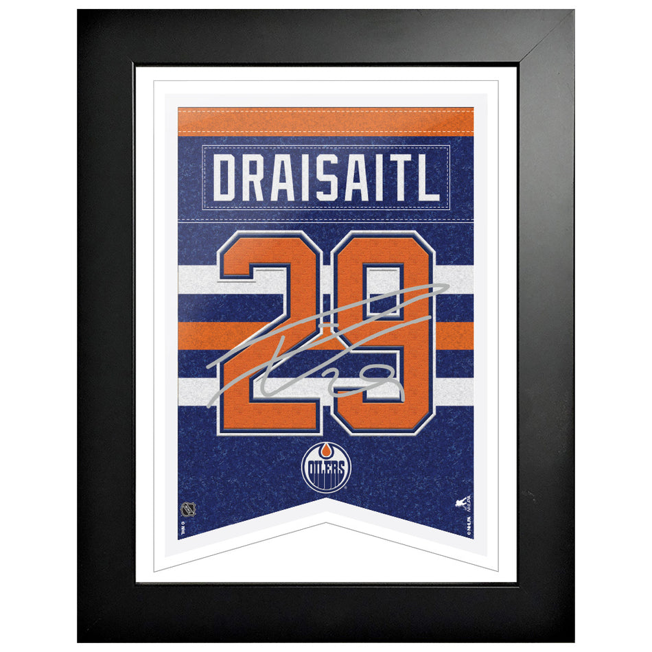 12" x 16" Frame | Edmonton Oilers | Leon Draisaitl | Signature